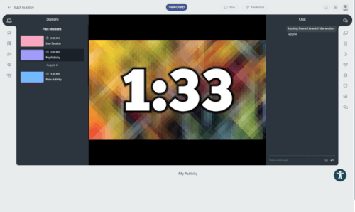 GIF showing the right menu
