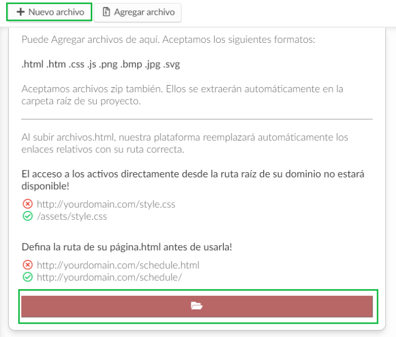 Anadir archivos