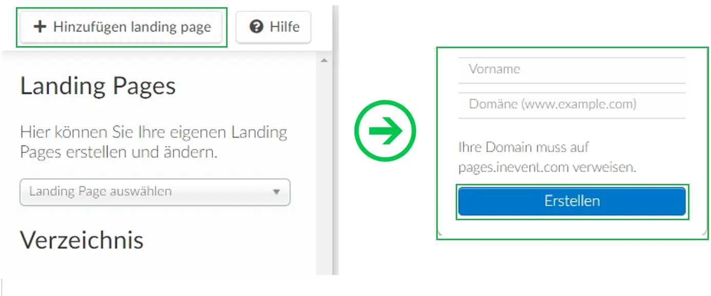 Screenshot + add landing page