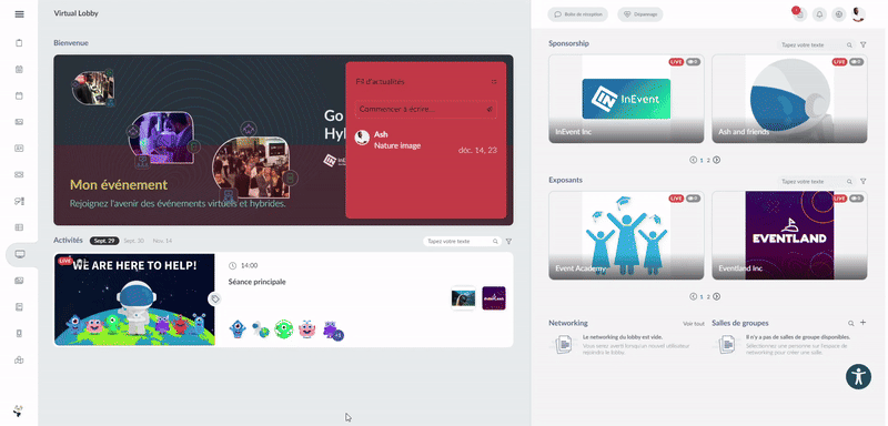 fonctionnalité Photo match AI dans le Virtual Lobby