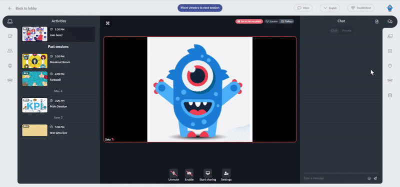 how to create a quiz in the Virtual Lobby