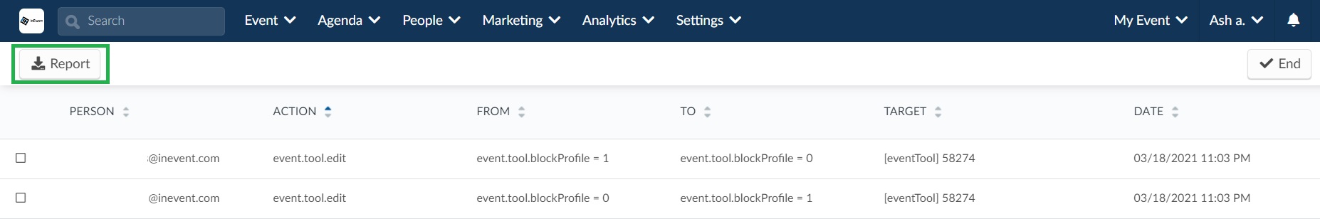 How to generate a report