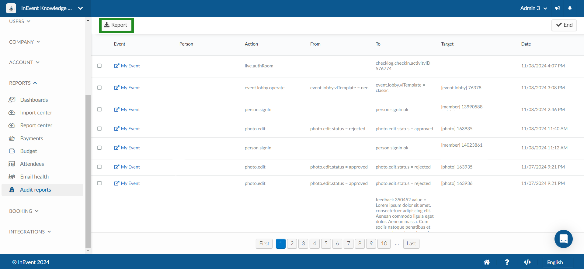 Screenshot showing a spreadsheet import interface