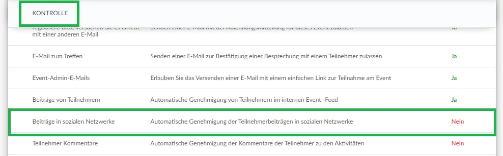 Wie steuer ich die Anteile meiner Teilnehmer, so dass keine vertraulichen Informationen durchgesickert werden