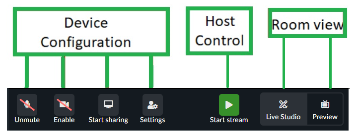 Speaker Control Bar