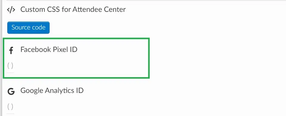 Where to enter Facebook Pixel ID