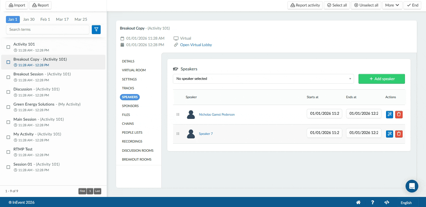Gif showing how to create recurring report
