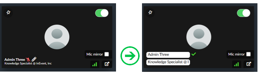 editing the stream label