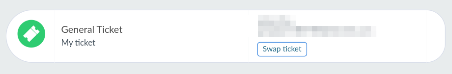 Screenshot showing the Swap ticket button
