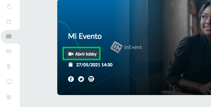 botón Abrir Lobby en Mi cuenta