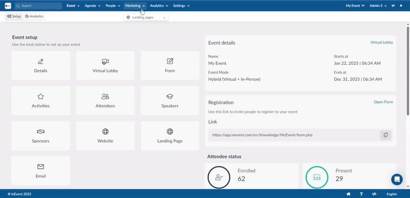Gif showing how to archive email and access the archived emails section.