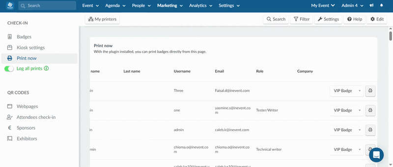 GIF showing multiple badge design