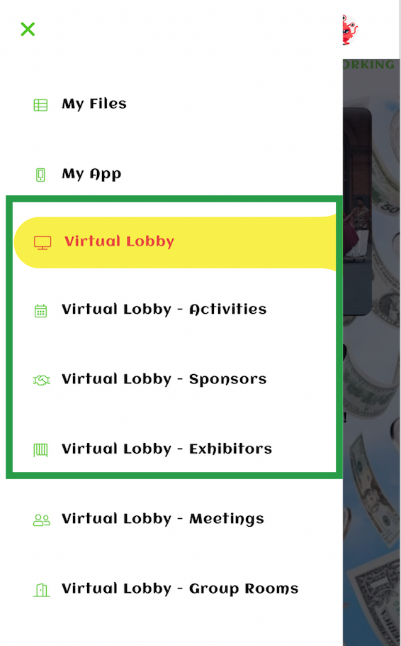 Virtual Lobby, Activities, Sponsors, Exhibitors  