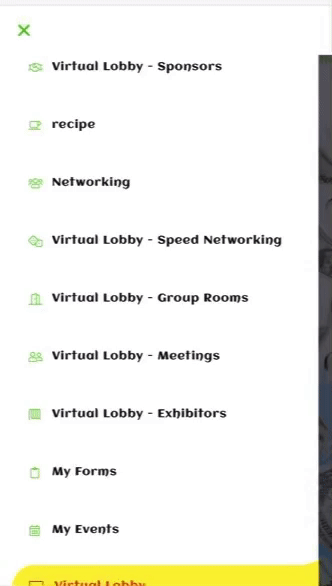 Virtual Lobby tabs 