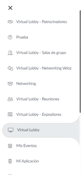 Pestañas del Virtual Lobby