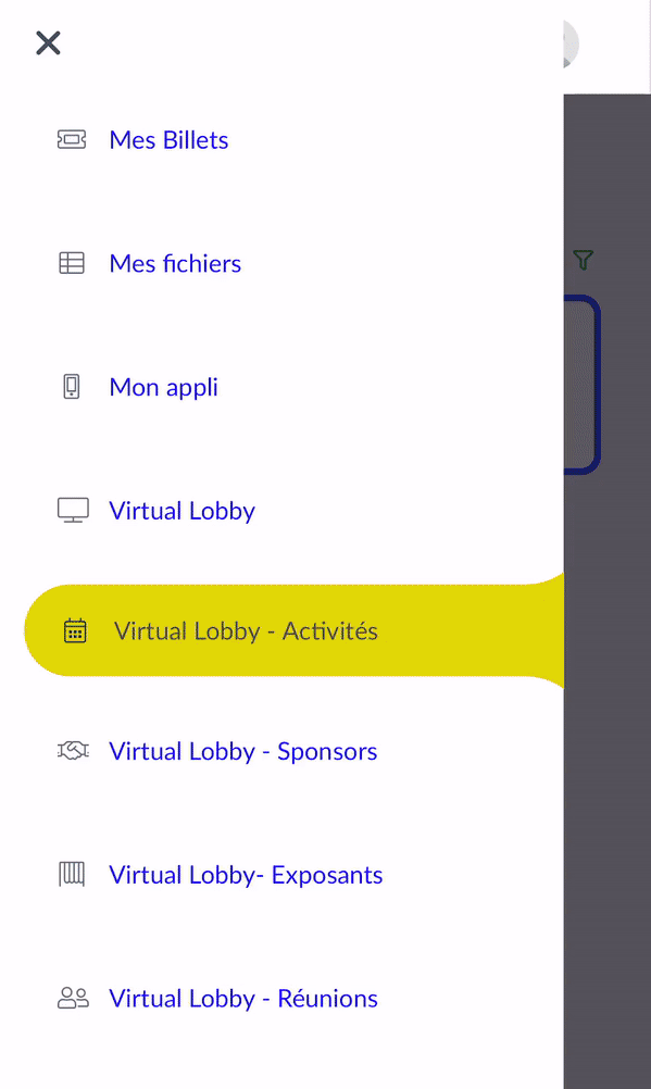 Virtual Lobby> Activités 