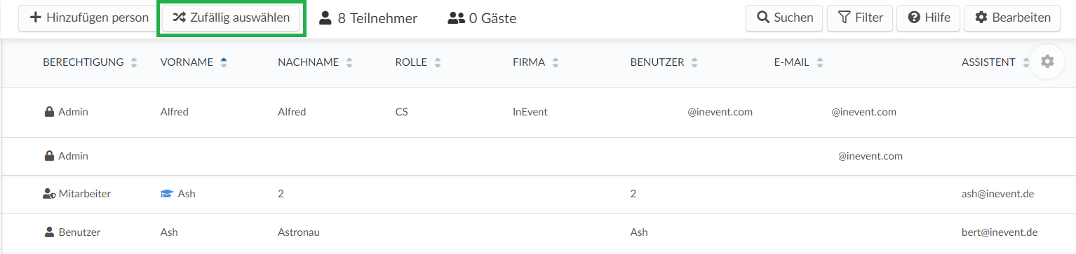 screenshot of search random