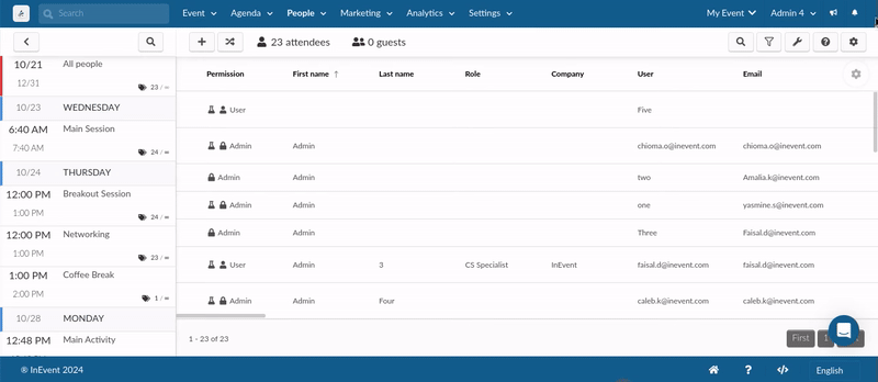 GIF showing how to generate an automated report.