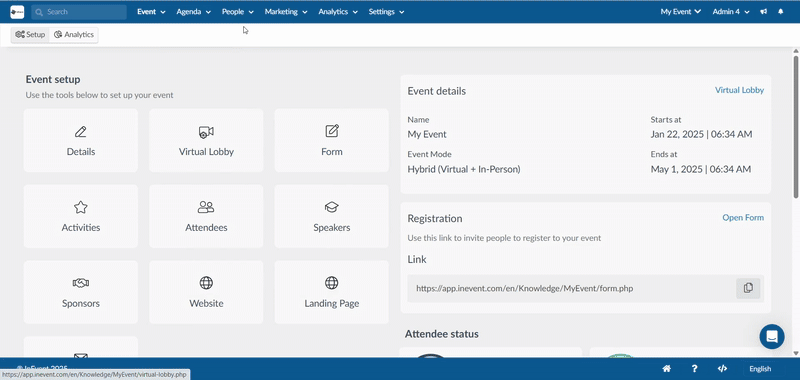 GIF showing how to generate an automated report.