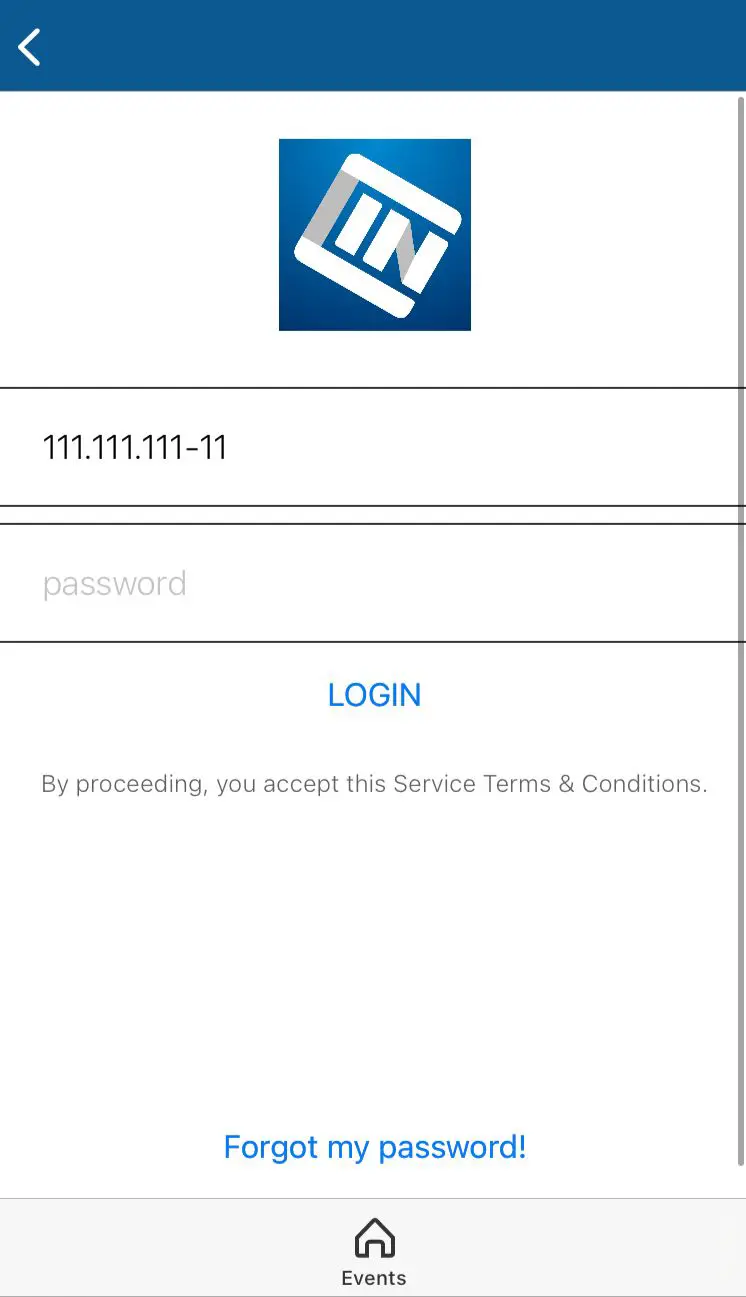 Accessing the app