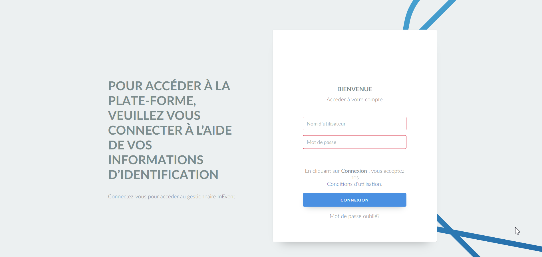 page de login