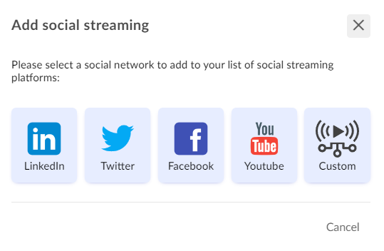 4 choices of social media streaming