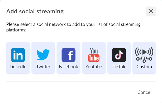 Social streaming platforms