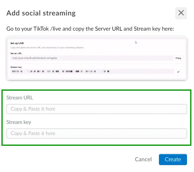 TikTok Stream Key