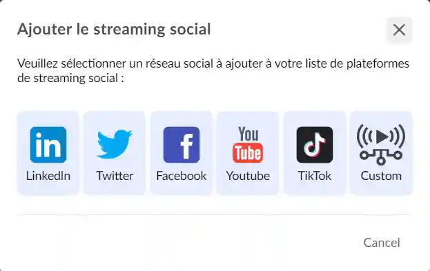 les choix de diffusion sur les médias sociaux