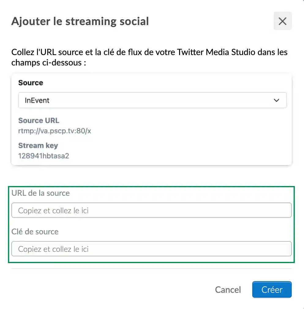 Ajoutez un streaming social sur Twitter