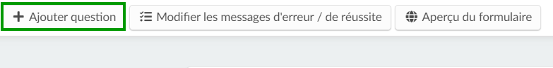 ajouter des question