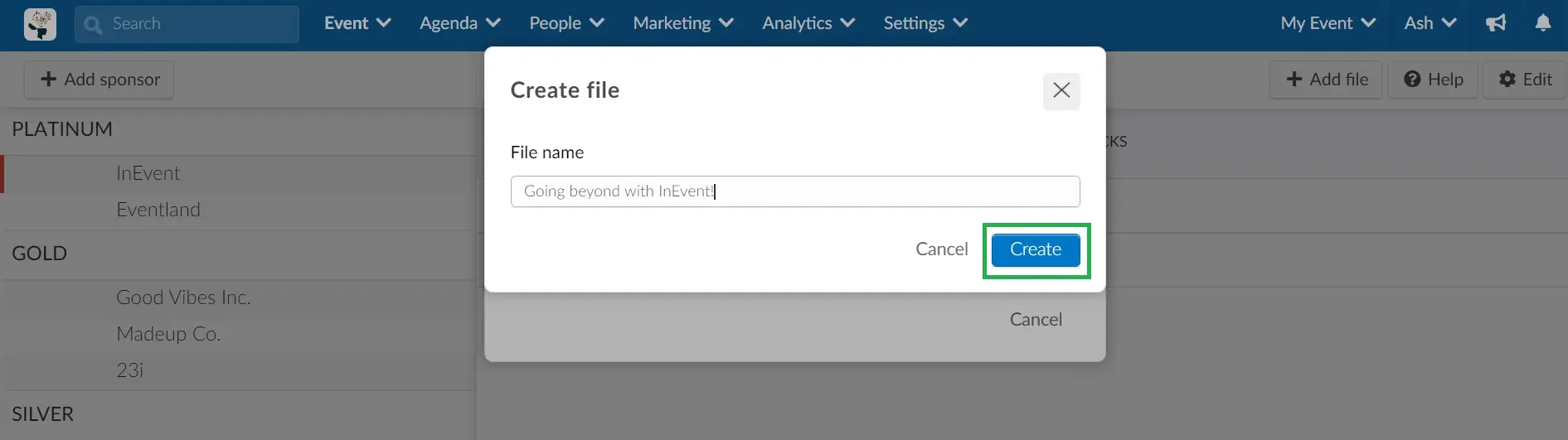 Screenshot showing a spreadsheet import interface