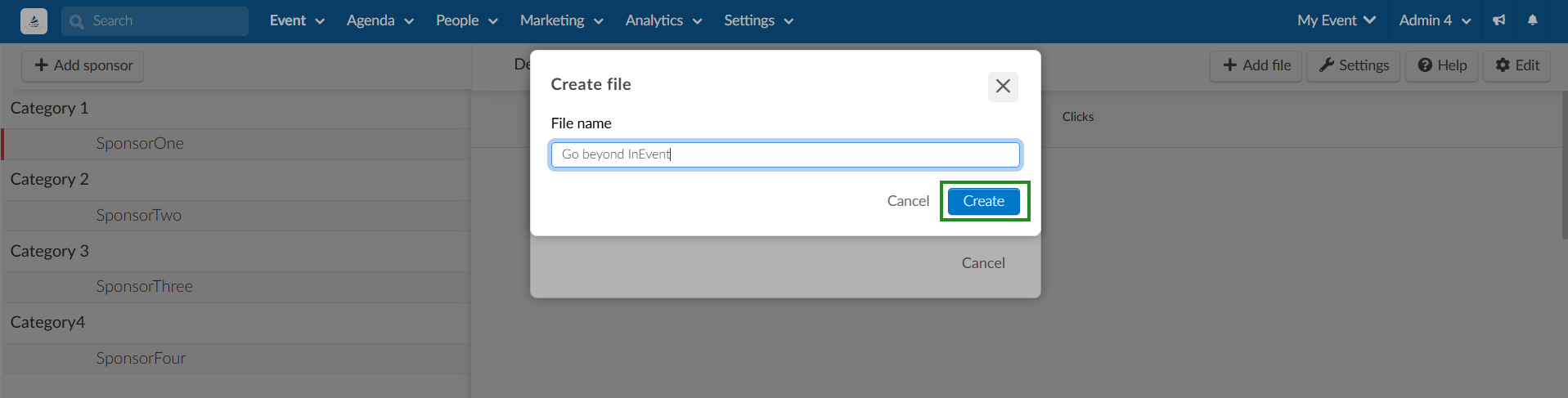 Screenshot showing a spreadsheet import interface