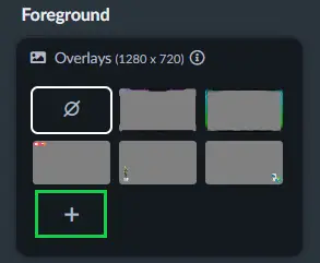 Foreground overlay options