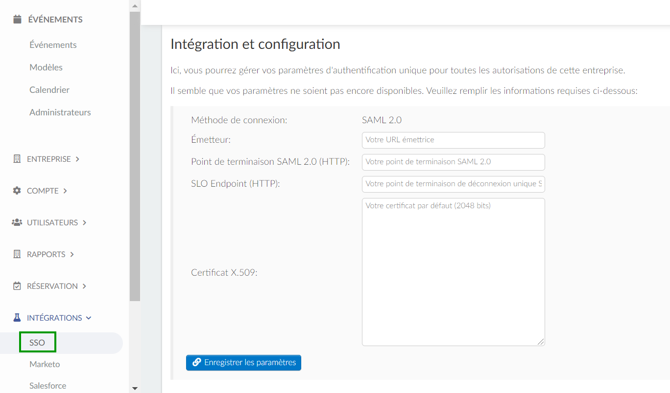 integration avec SSO