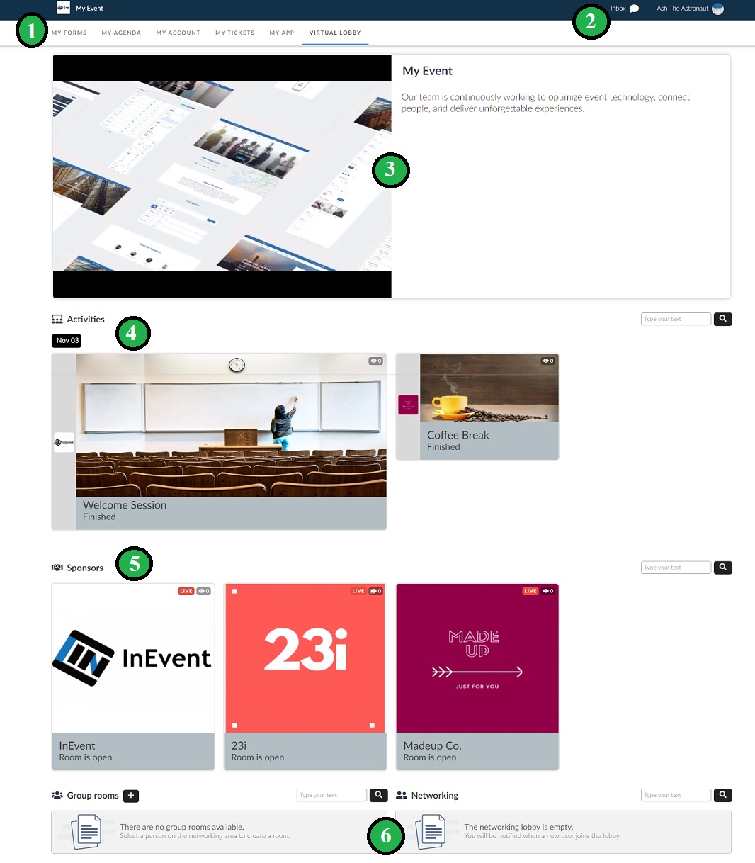 Screenshot of the Classic layout Main page