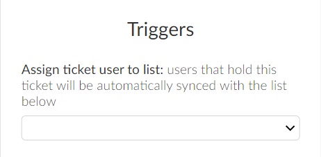 Assigning ticket users to lists