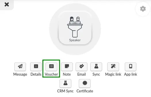 How to access the attendees voucher