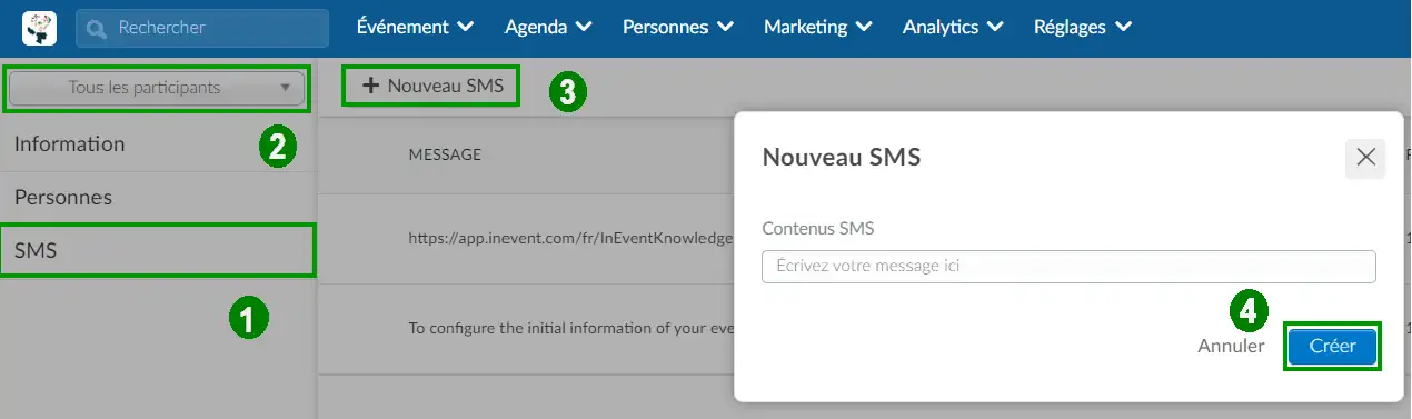 nouveau SMS 