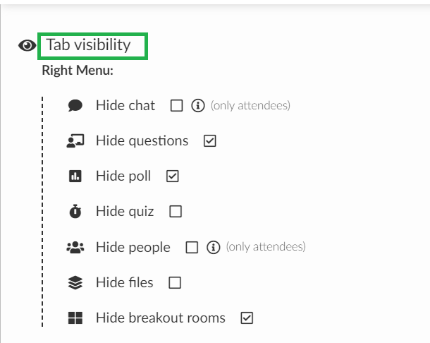 Tab Visibility