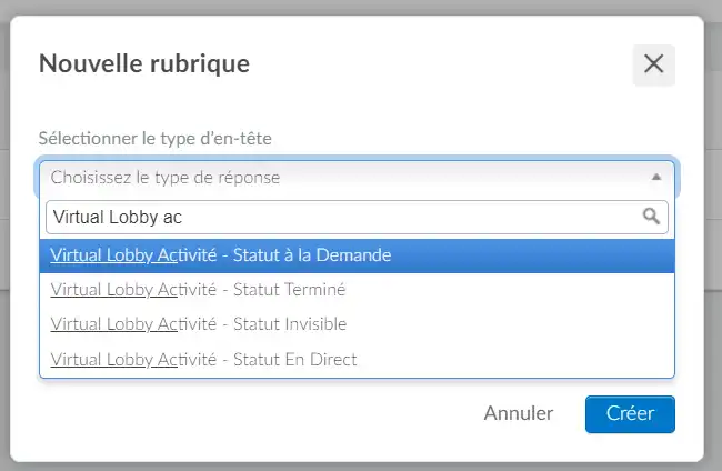 changer les en-têtes du virtual lobby