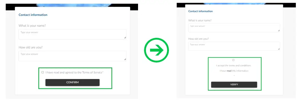 custom form labels