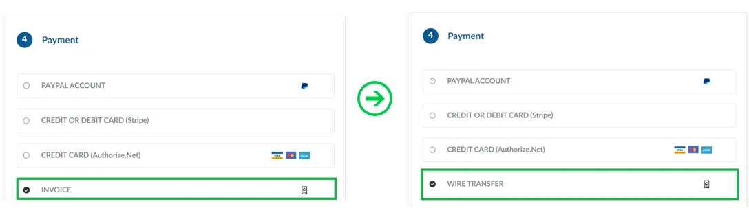 Customize invoice label