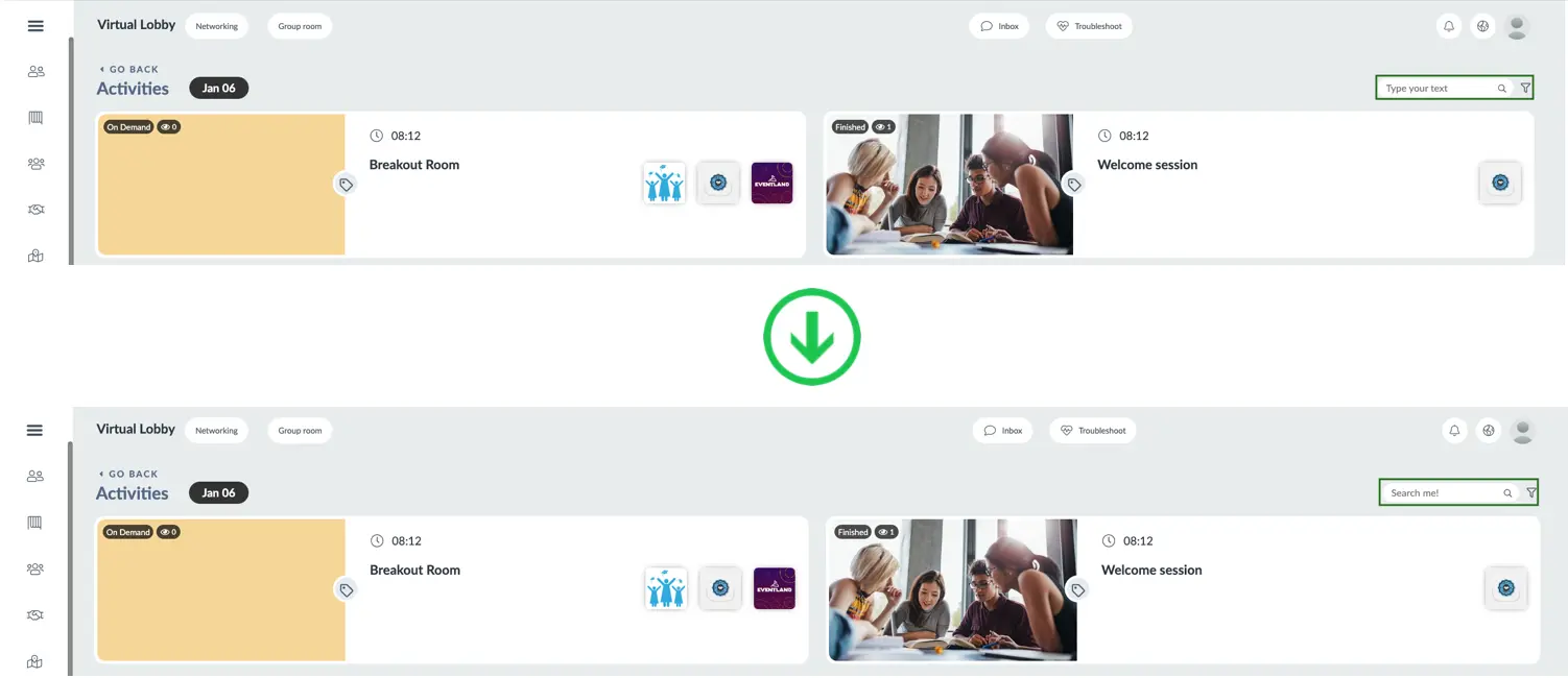 Image showing the search bar text
