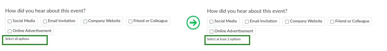 select all options label