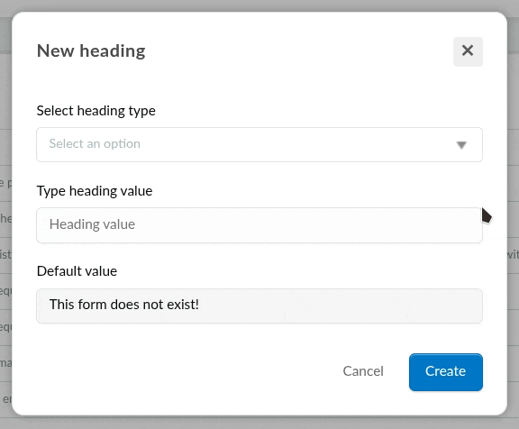 GIF showing Form and Purchase headings at the event level.