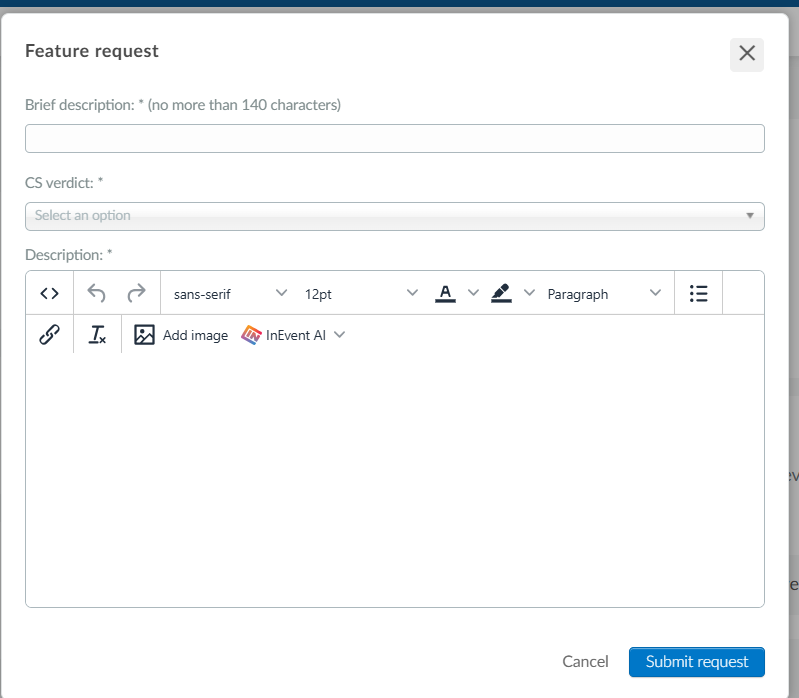 Submit a feature