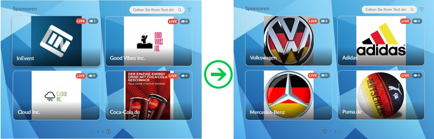 Random sponsors