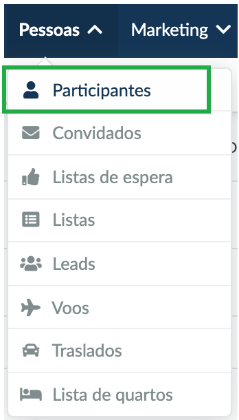 Captura de tela de participantes