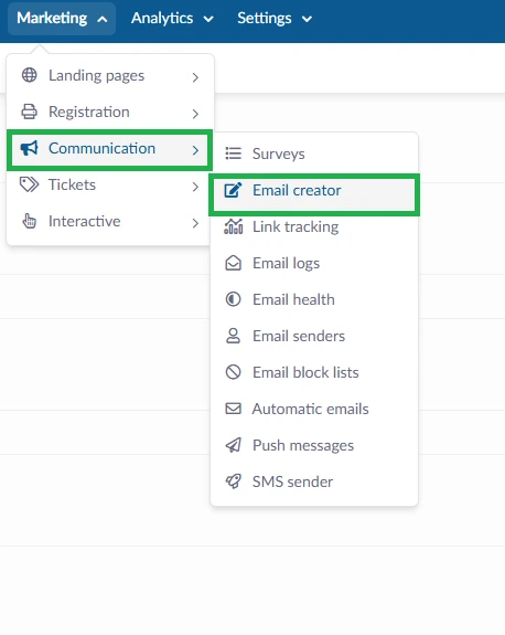 Email creator